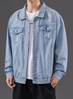 Leisure men's jacket denim jackets coat hoodie jeans牛仔男