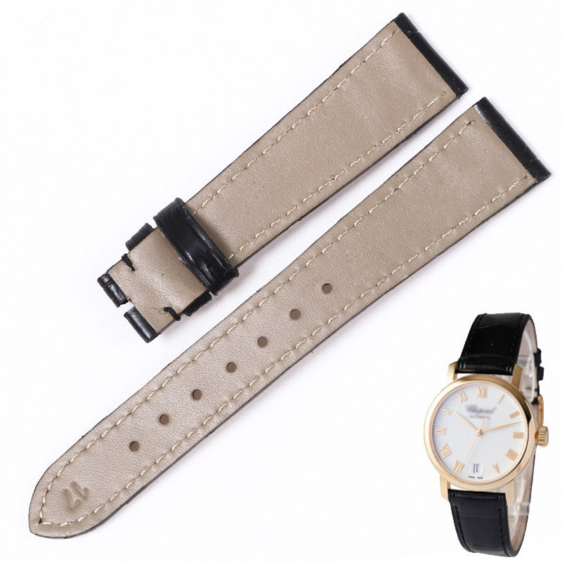 玛萨琪适合萧邦美洲鳄鱼皮女手表带 玛萨琪配件