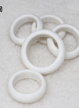 天然原白色高密窄边戒指跑环指环饰品配饰配件