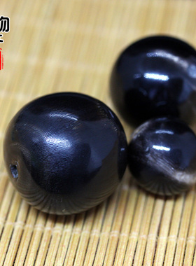 庶物天工牦牛角圆珠两通配饰