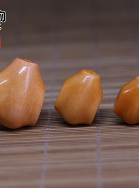 天然油润鹿角雕刻鲨鱼背三通佛头润黄佛珠手串配饰配件