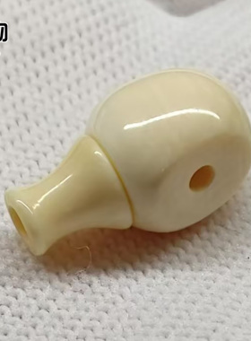 天然猛犸牙雕刻宝瓶分体佛头纯手工冰料牙纹精工高密三通配饰配件