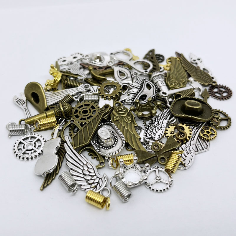 diy手工制作木块机器人钥匙扣项链创意挂件材料蒸汽朋克团建活动,淘宝优惠券,粉丝福利购,淘宝优惠卷