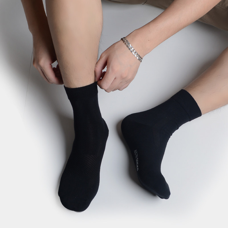 aun秋冬款商务中筒棉质防臭袜子 aun短袜/打底袜/丝袜/美腿袜