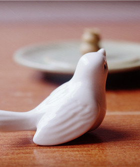 创意陶瓷工艺品白瓷动物摆件