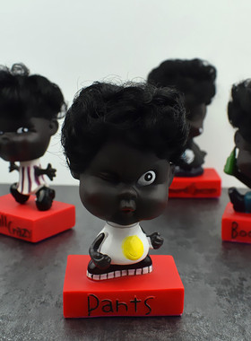 小黑人喜怒哀乐客厅卧室摇头娃娃