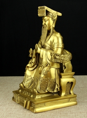 纯铜佛像玉皇大帝王母娘娘摆件