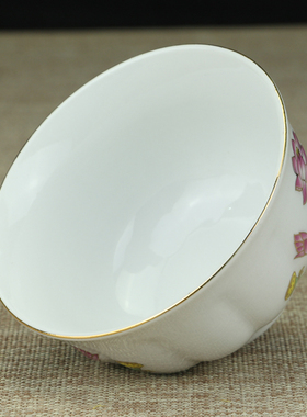 陶瓷供水碗莲花供杯佛前水杯