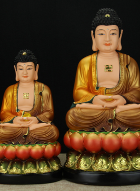 树脂释迦摩尼佛药师佛阿弥陀佛