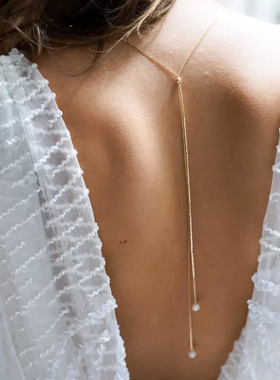 流苏项链女小众设计感高级轻奢气质颈链锁骨链配饰颈带洛丽塔