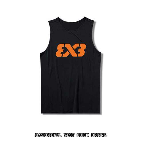 篮球运动背心短袖外贸3x3无袖坎肩网眼3v3速干训练服透气吸汗夏男 - 图3