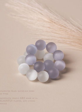 13.5mm彩色印度手工猫眼琉璃手链