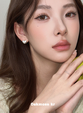 甜美爱心八芒星小闪钻耳扣