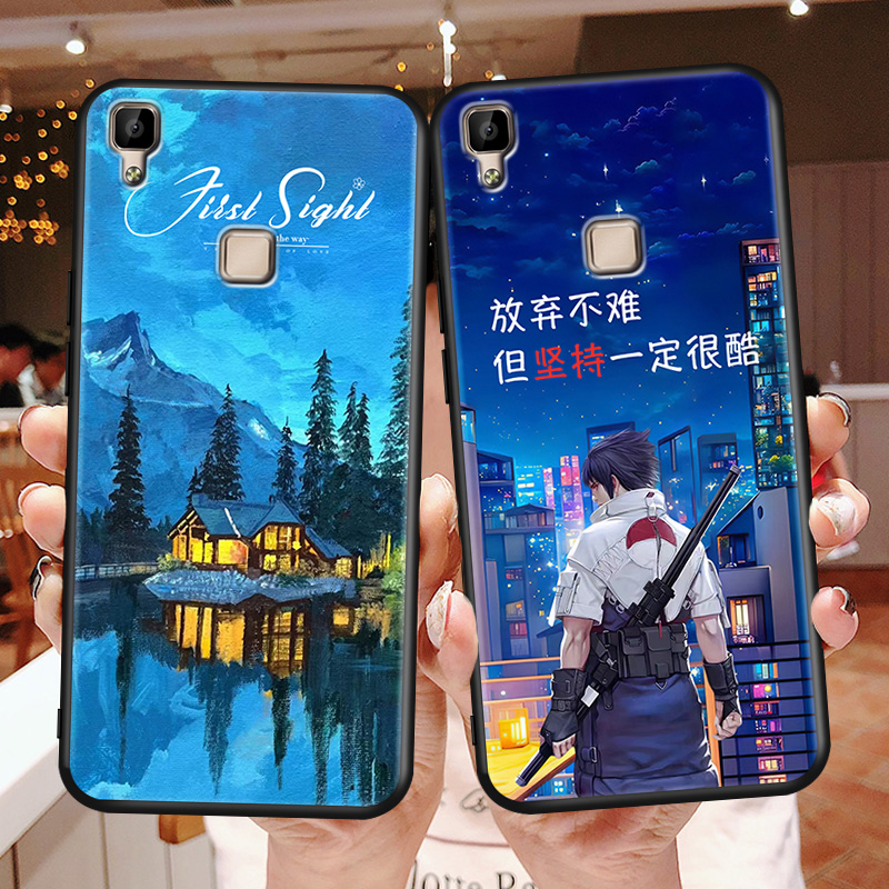 适用vivov3max手机壳vivi保护套 V3mas软硅胶防摔vivo小众vox创意x3maxL网红潮vovov3maxa钢化膜文艺情侣外壳 - 图0