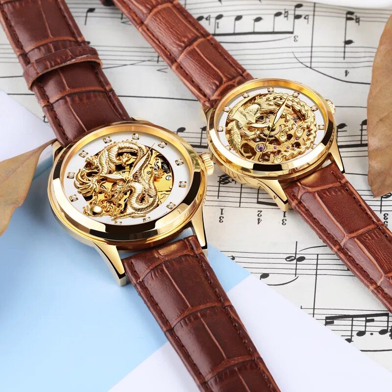 新款伊索龙凤情侣女全刻字一对表 aesop利沃国产腕表