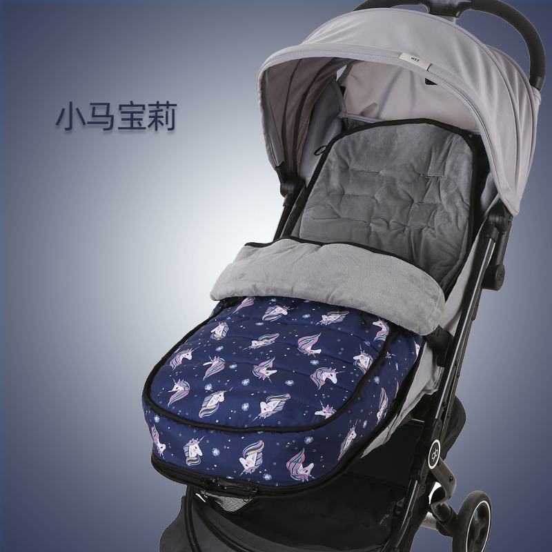 婴儿推车睡袋脚套溜娃车秋冬挡风罩宝宝伞车童车保暖坐垫外出包被