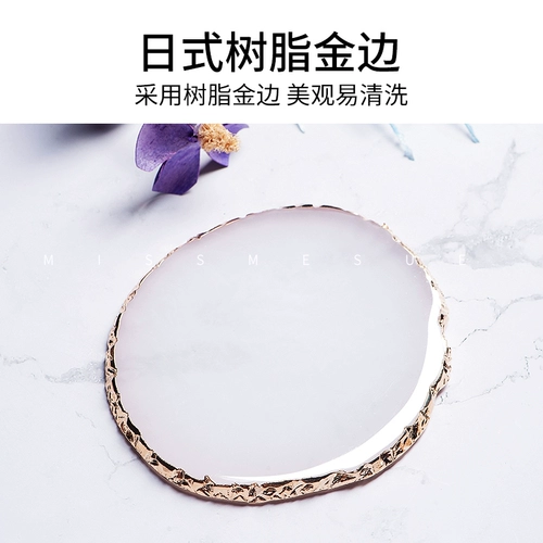 Missmesue Palette Palette Lease Agate Pale, окрашенный и окрашенные инструменты для дисплея из кристаллического мрамора