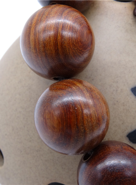 沉香红檀木本命年饰品手链念珠