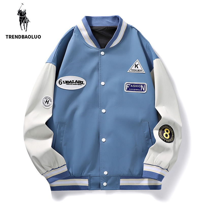TRENDBAOLUO闪电保罗男女情侣夹克时尚高质量休闲百搭宽松棒球服B_联名品牌免税折扣店_男装-第4张图片-提都小院