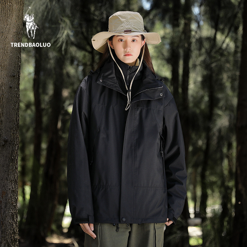 闪电保罗户外冲锋衣三合一内胆两件套情侣潮牌登山服a-第2张图片-提都小院