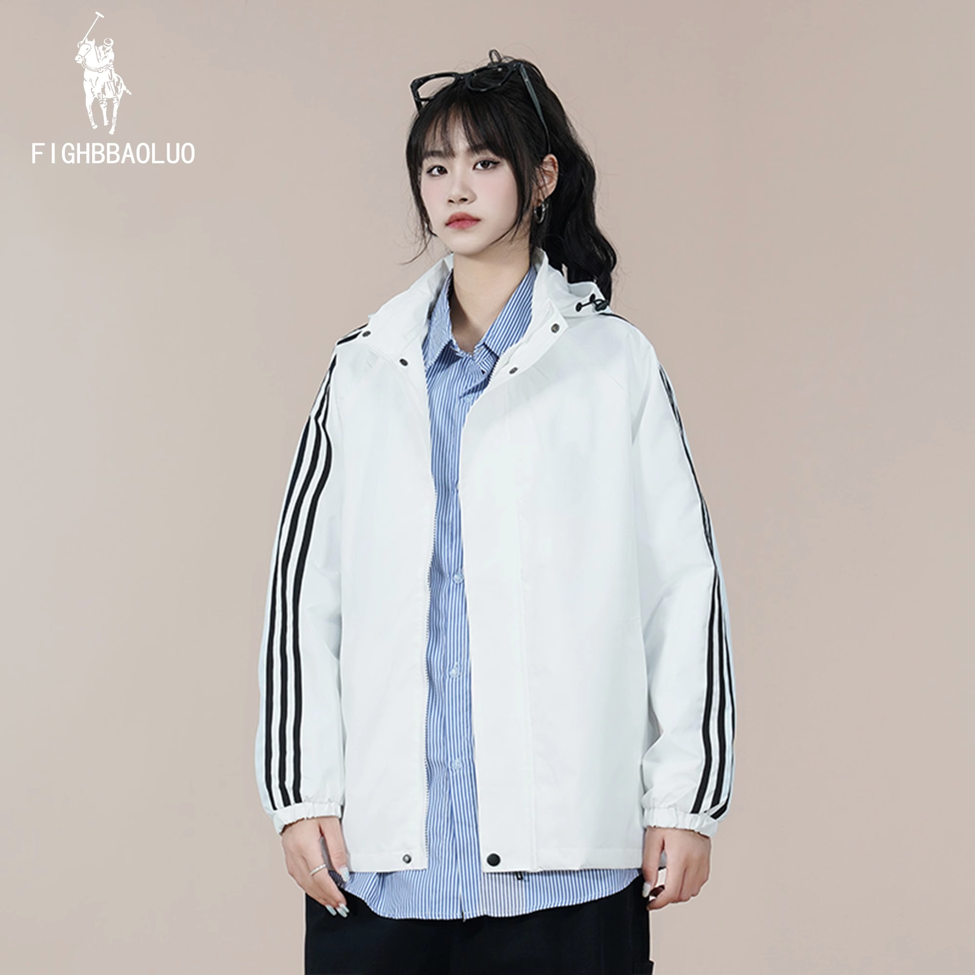 FIGHBBAOLUO闪电保罗美式情侣薄款运动服
