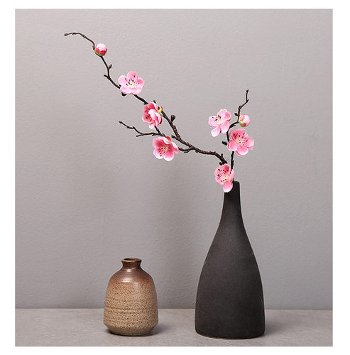 仿真梅花枝腊梅桃花汉服拍照道具中式家居客厅装饰插花餐桌摆件 - 图1
