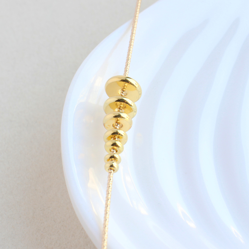 18K铜包金镀金隔片保色光面合金散珠串珠diy手工饰品隔珠材料配件 - 图2