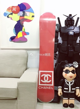 【Ifnice】Chanel 香奈儿 运动 红色 SKI 滑雪板 单板 157 摆设