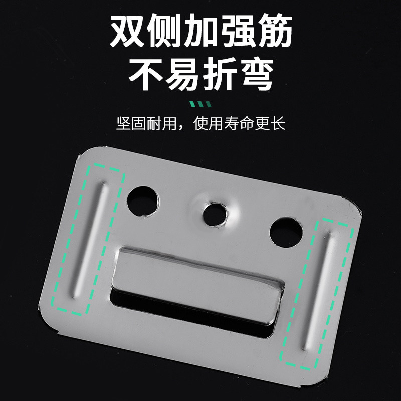 集成墙板卡不锈钢卡子竹木纤维长城生态木配件墙板扣件护墙板卡扣