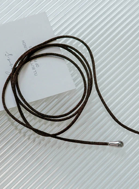 一枝橘铜聚酯纤维女可调节颈链