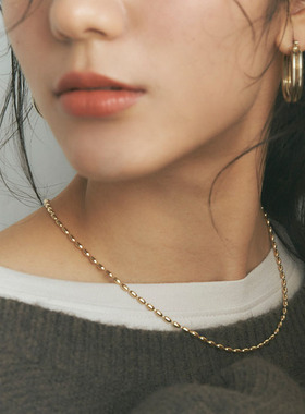 一枝日系ins冷淡金属小米颈链