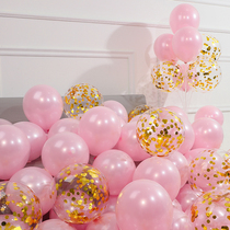 Middle Autumn Balloon Pink Decoration Begging Wedding Wedding House Birthday Party Scene Balloons Valentines Day Marriage Placement Supplies