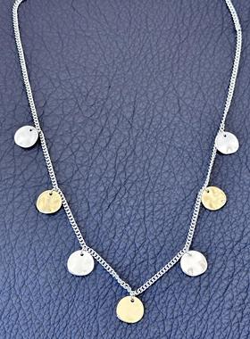 欧美饰品短款个性冷淡风高级感轻奢小众设计简约气质女项链毛衣链