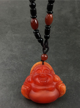 中长款仿蜜蜡挂件毛衣链吊坠项链