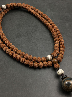 金刚菩提籽项链九眼天珠吊坠挂件