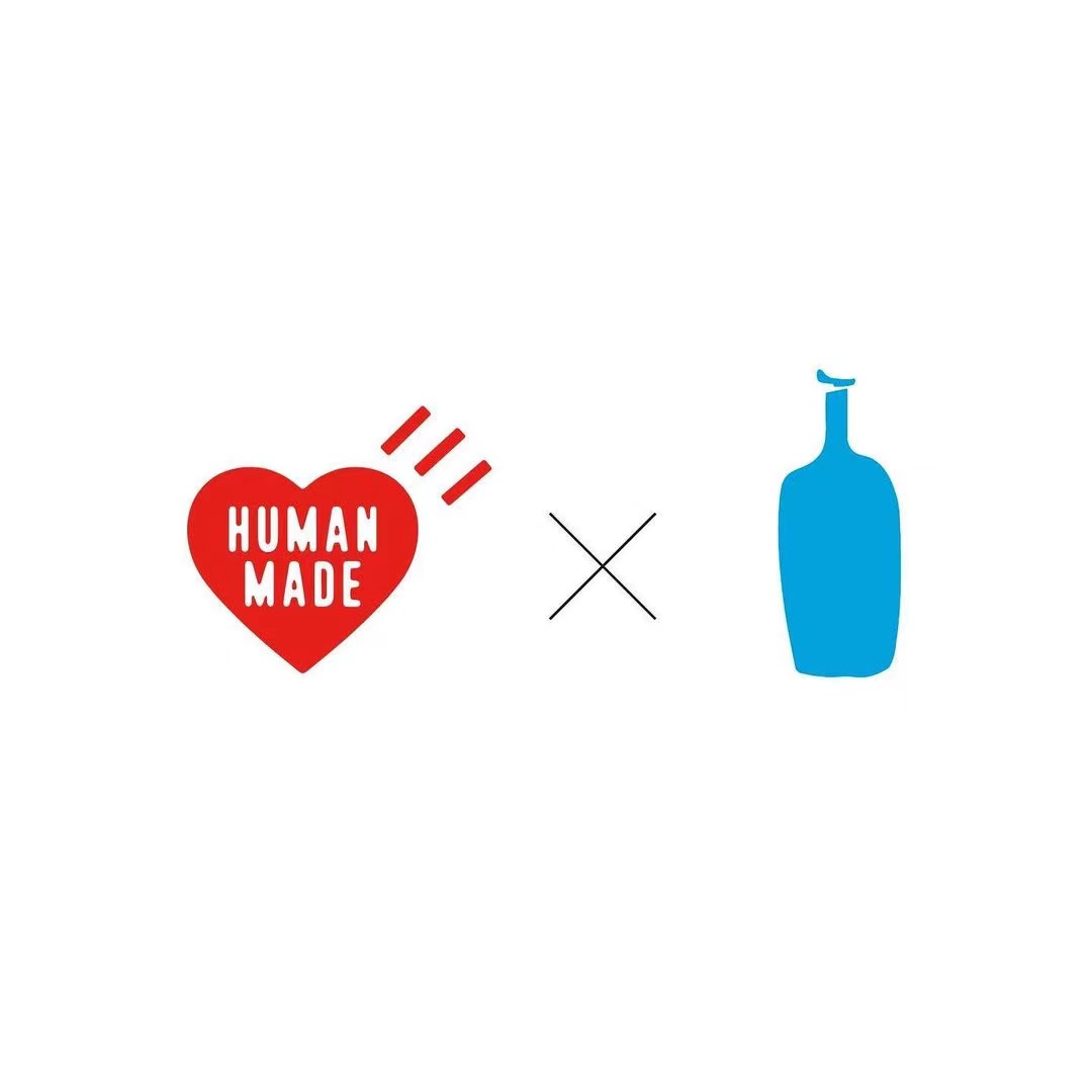 现货 HUMAN MADE x BLUE BOTTLE COFFEE小蓝瓶联乘系列短袖T恤-图1