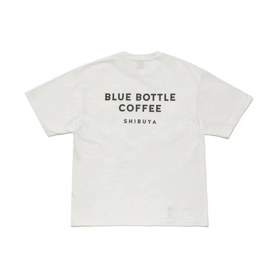 现货 HUMAN MADE x BLUE BOTTLE COFFEE小蓝瓶联乘系列短袖T恤-图0