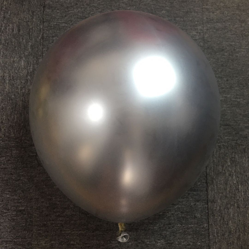 金属色5寸10寸18寸金色银色气球 铬金属气球不规则造型无色差 - 图3