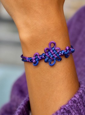 亚马逊跨境kopo恶魔的猎人手链中国结编织手链节日礼物音乐节手链