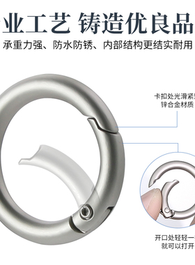 锌合金跑道型圆型扣表面光亮