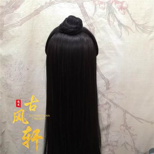 古风轩手钩假发天官谢怜cosplay造型手织前蕾丝美人尖假发 - 图2