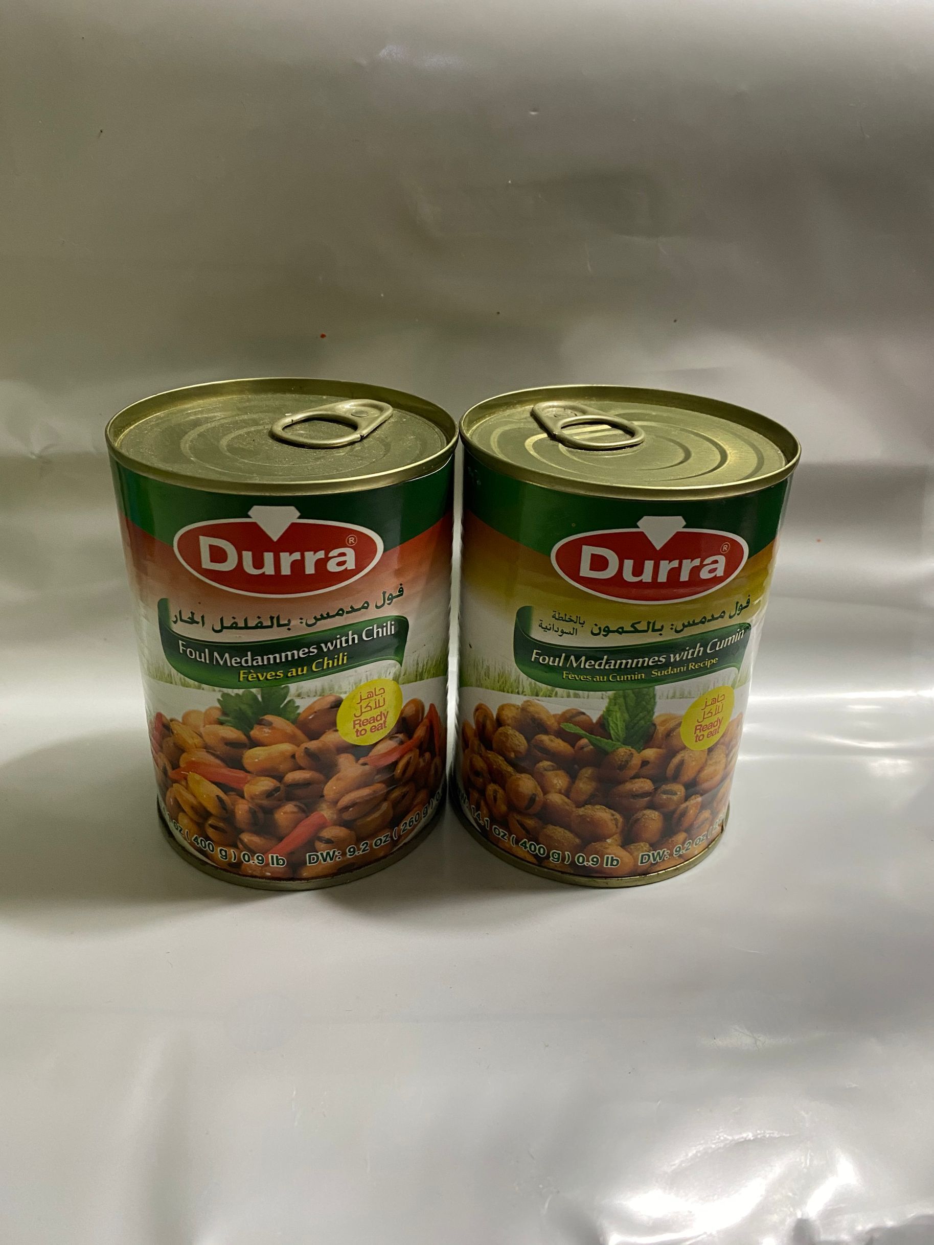 DURRA FOUL MEDAMMES CUMIN CHILI中东阿拉伯孜然辣蚕豆罐头400g - 图2