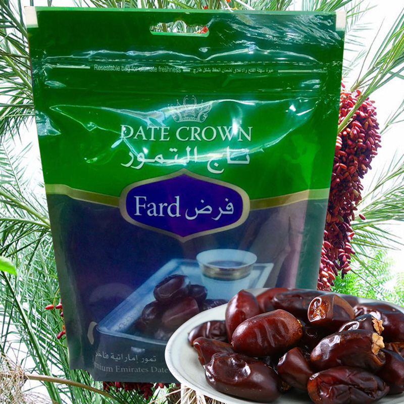 date crown khalas迪拜皇冠椰枣零食进口阿联酋特产真空压缩DATES - 图1