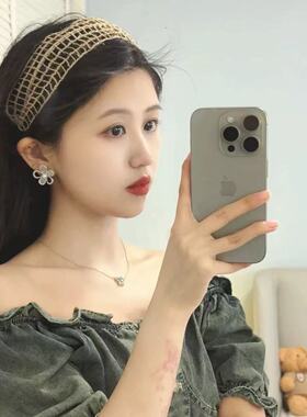 钟楚曦同款镂空草编发箍女2026新款夏季压发头箍海边度假发卡头饰