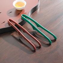 Anti-slip tea clip Kung fu tea accessories Stainless Steel Bag Silicone Tea Cup Tea Clips Tea Tweezers Tea Dauphin 6 gentlemen