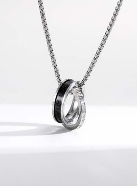 莫比乌斯男项链高级感钛钢