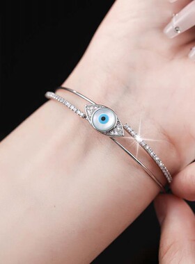 双层多圈精致蝴蝶贝壳高级感手镯