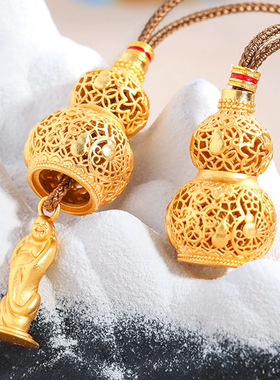 葫芦弥勒佛如意绳项链男女饰品