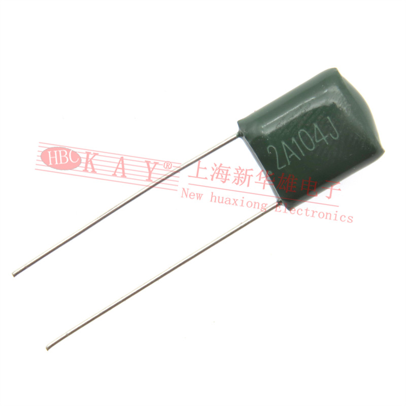 CL11涤纶电容器 2A104J HBC KAY金属薄膜介质 0.1UF/100NF/100V