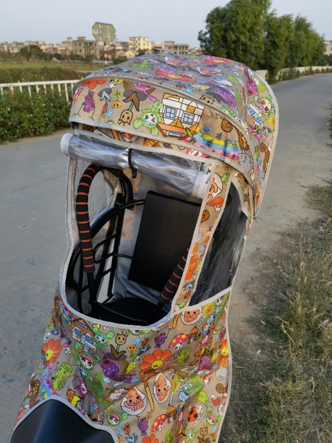 Canopy electric car children's rear canopy extension